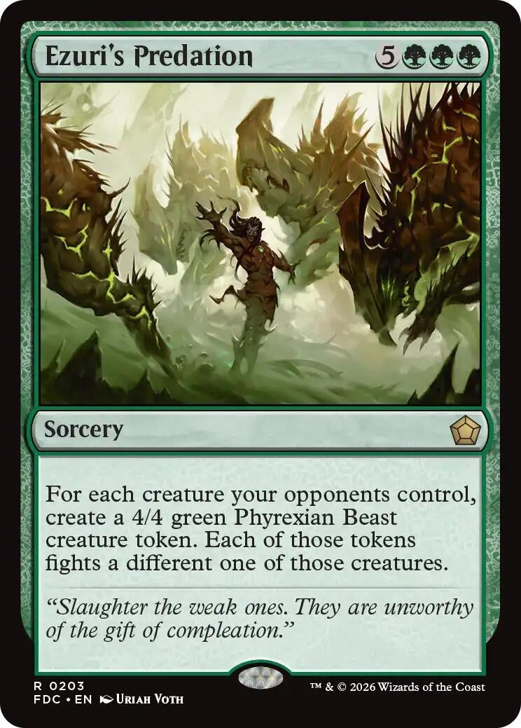 Image for Ezuri's Predation (203) (FDC) - Magic: The Gathering
