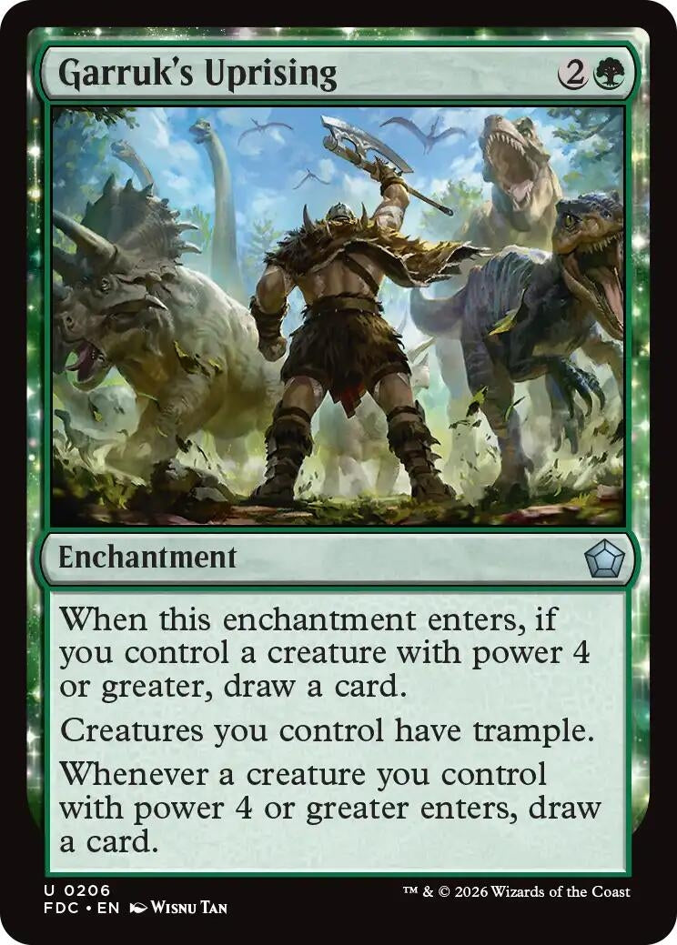 Garruk's Uprising (206) (FDC)