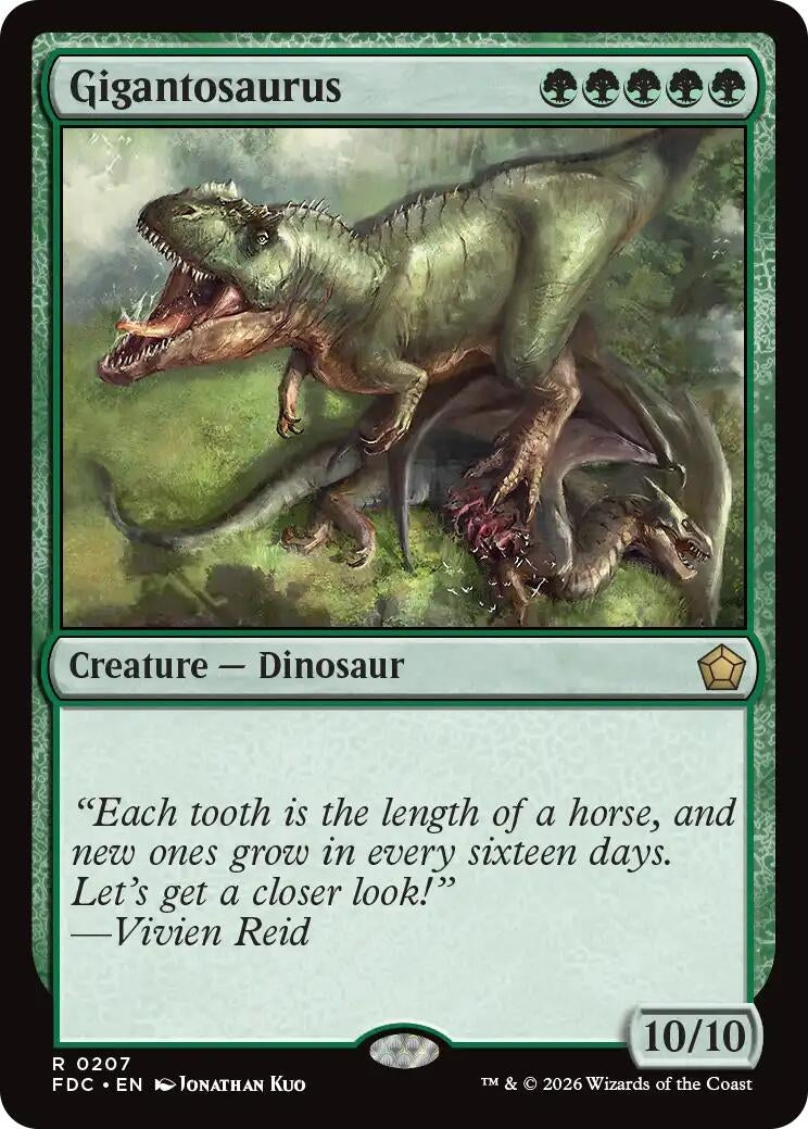 Image for Gigantosaurus (207) (FDC) - Magic: The Gathering