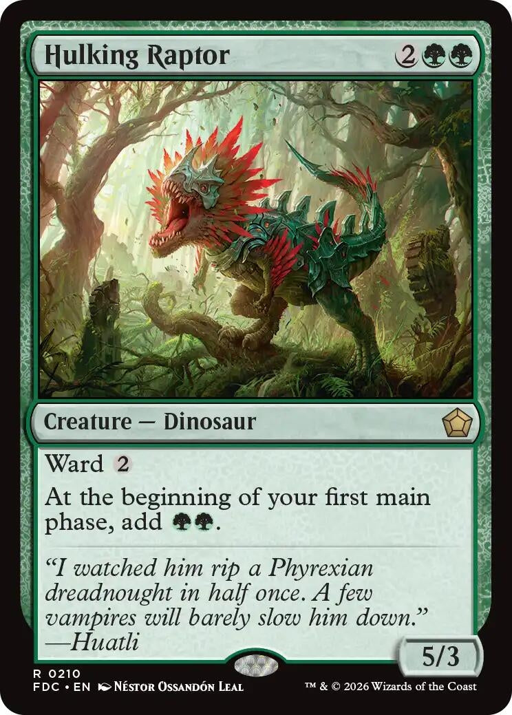 Hulking Raptor (210) (FDC)