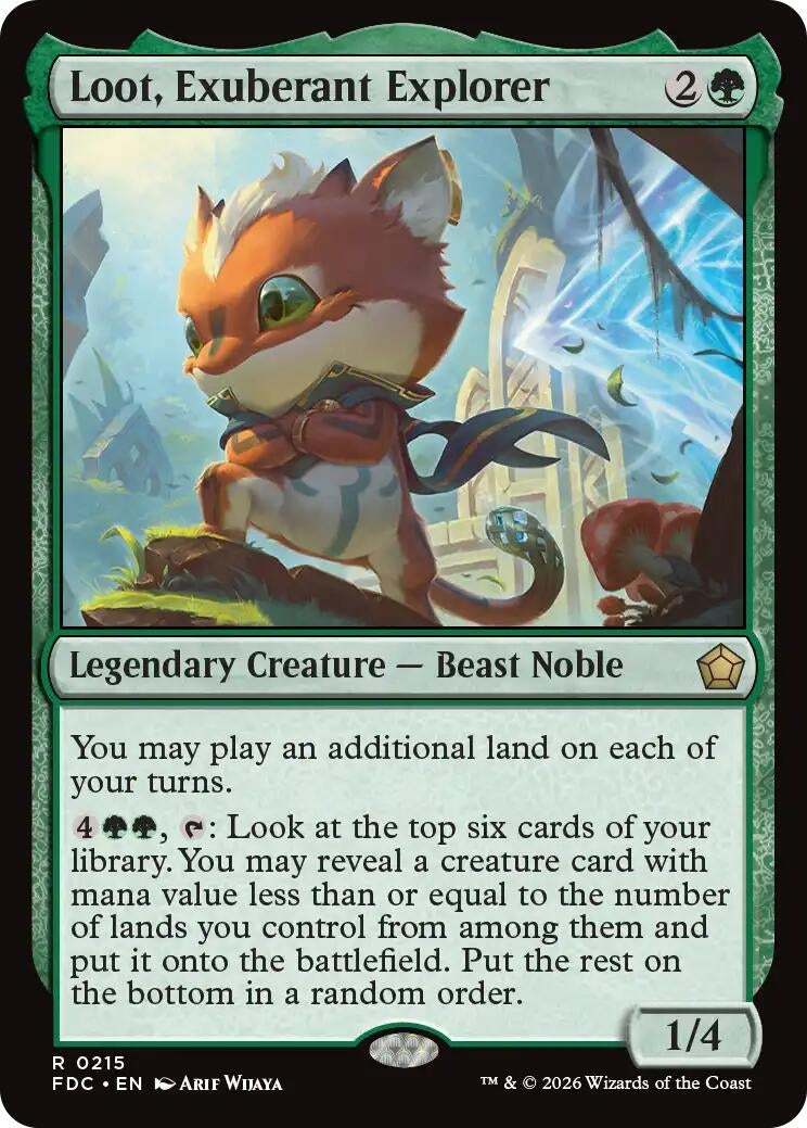 Loot, Exuberant Explorer (215) (FDC)