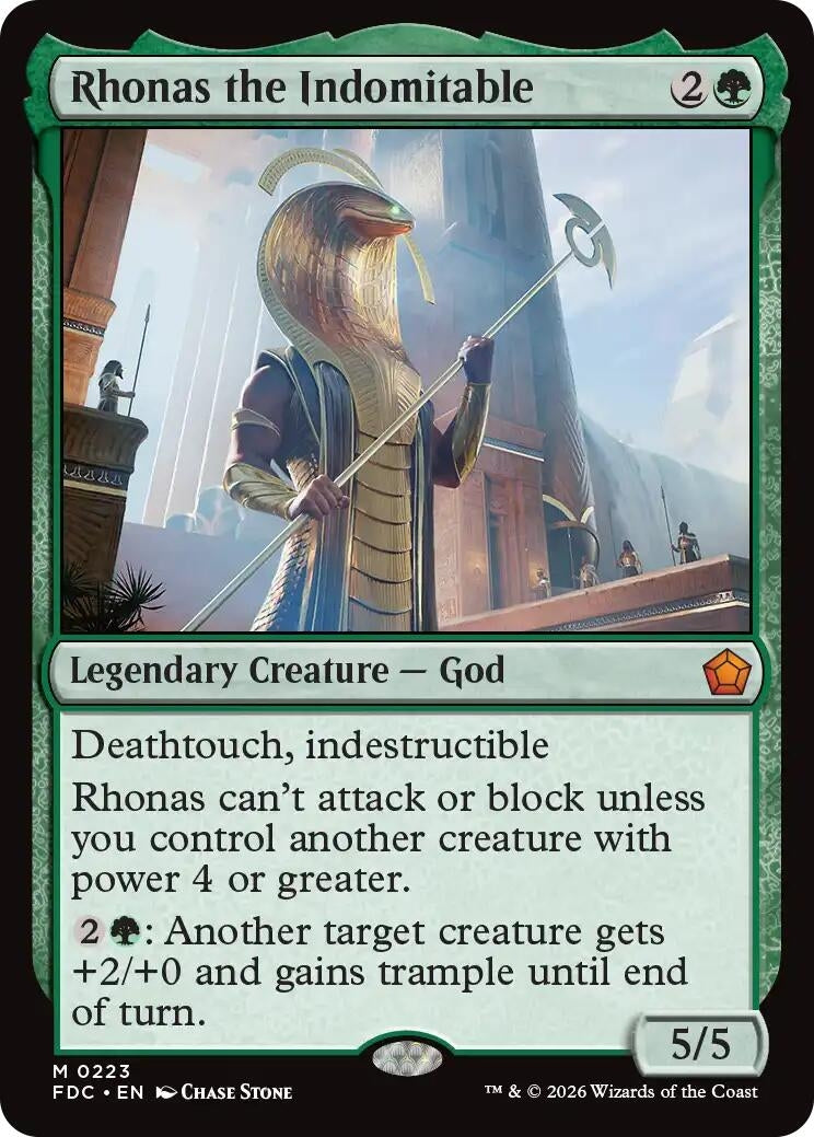 Rhonas the Indomitable (223) (FDC)