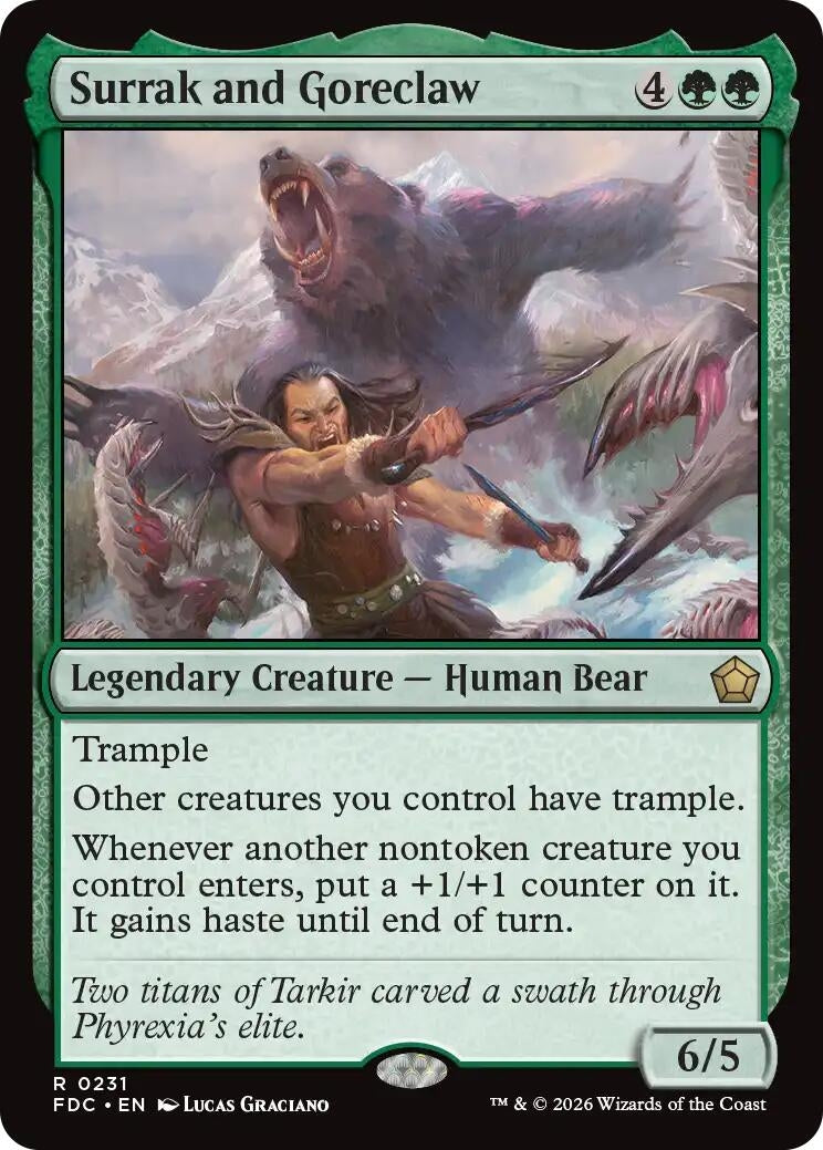 Image for Surrak and Goreclaw (231) (FDC) - Magic: The Gathering