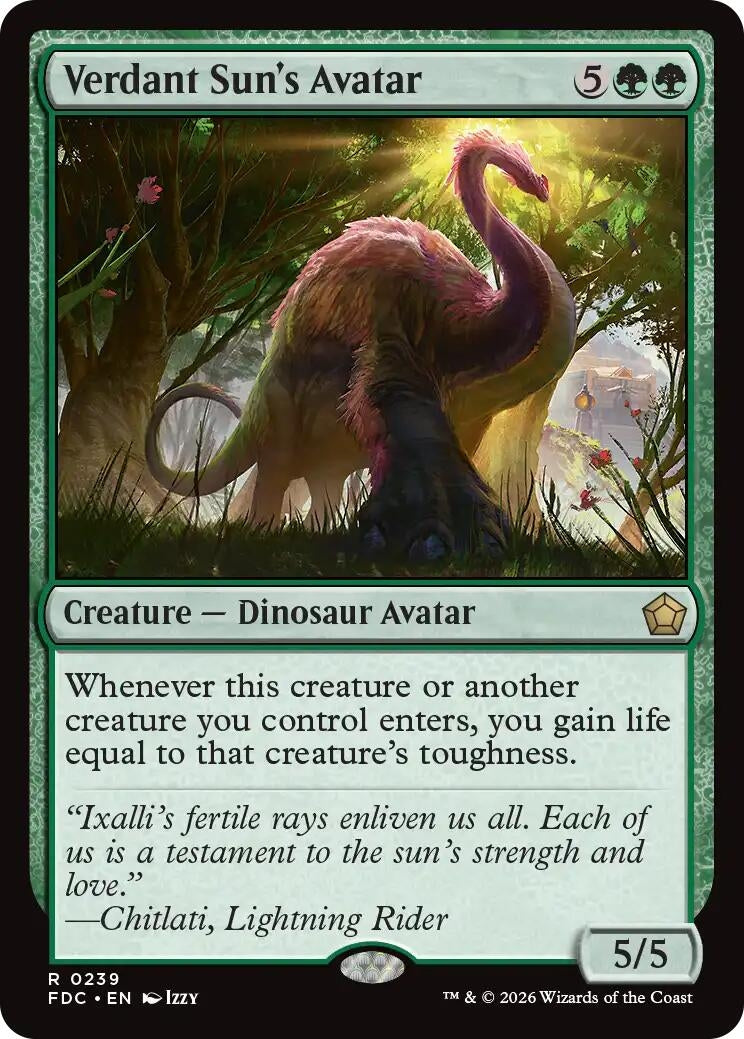 Verdant Sun's Avatar (239) (FDC)