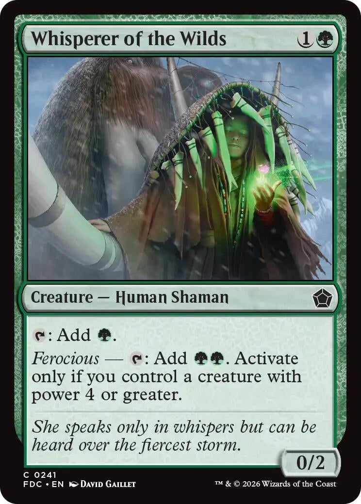 Image for Whisperer of the Wilds (241) (FDC) - Magic: The Gathering