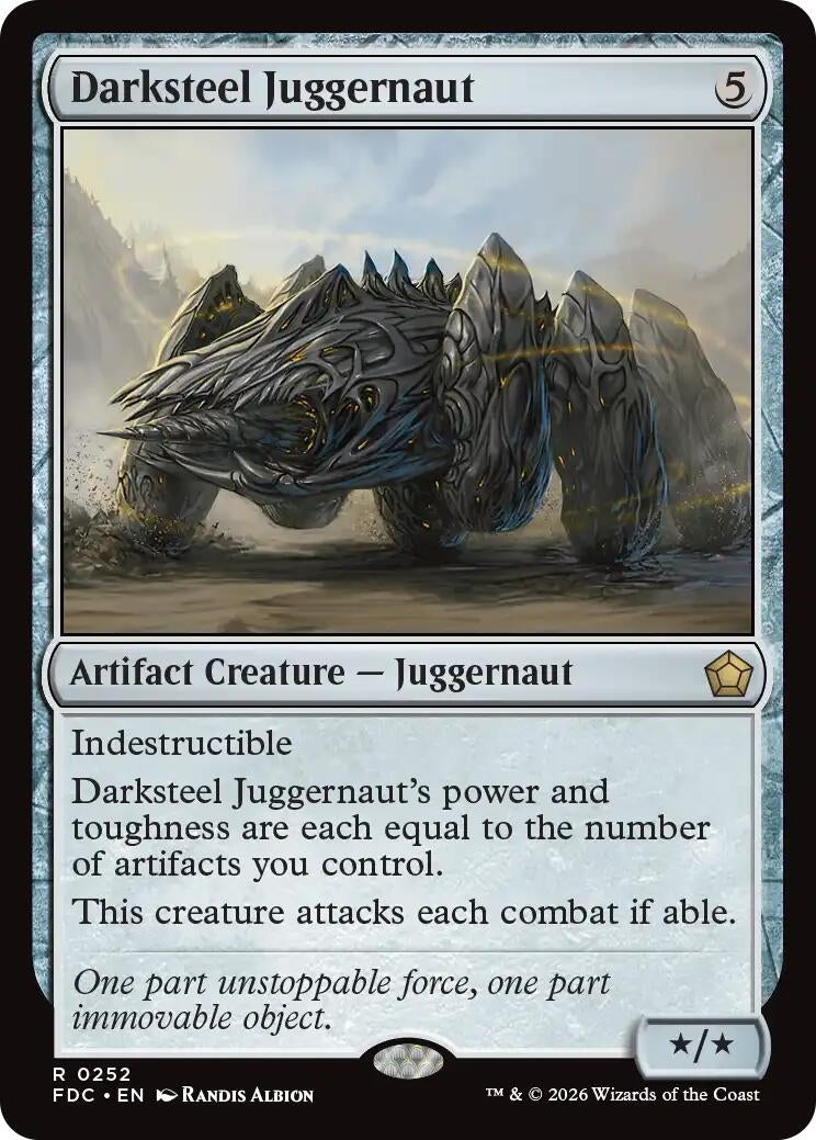 Image for Darksteel Juggernaut (252) (FDC) - Magic: The Gathering