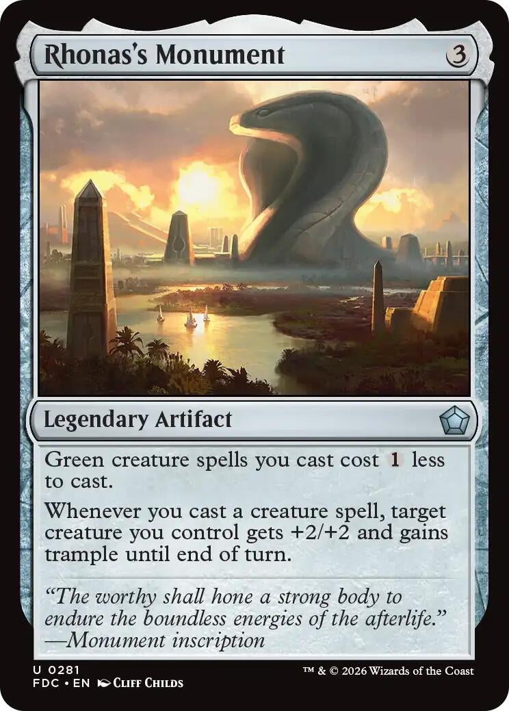 Image for Rhonas's Monument (281) (FDC) - Magic: The Gathering