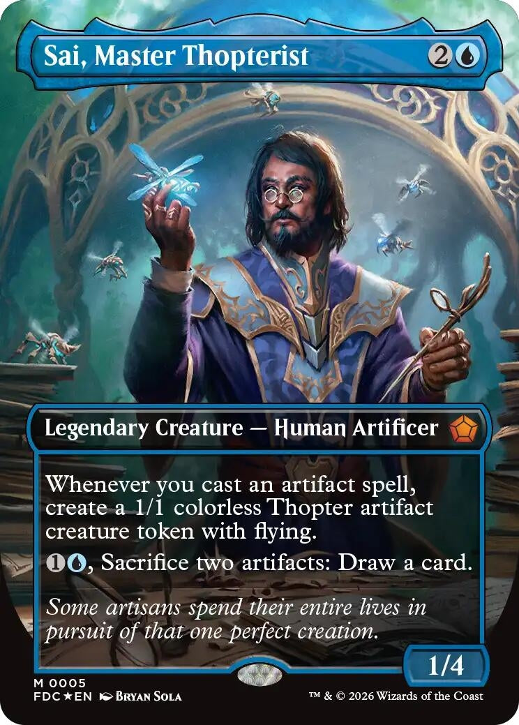 Sai, Master Thopterist (Borderless) (5) (FDC)
