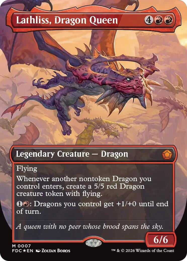 Lathliss, Dragon Queen (Borderless) (7) (FDC)