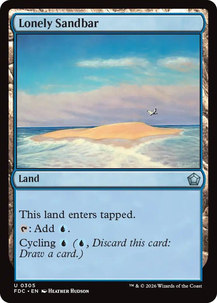 Lonely Sandbar (305) (FDC)