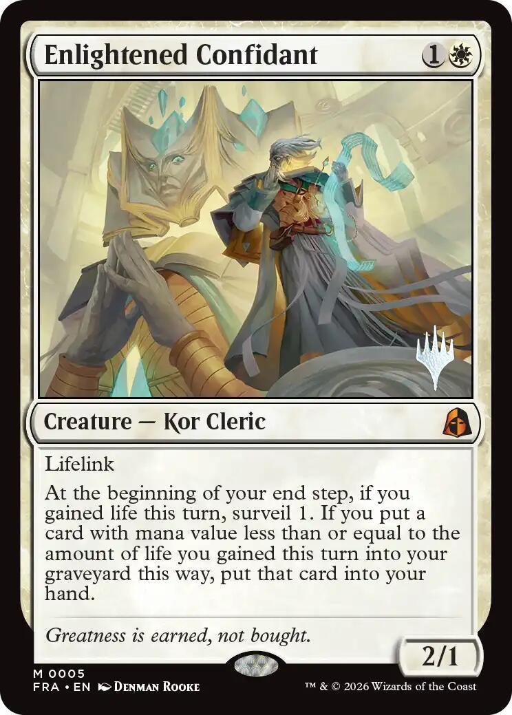 Image for Enlightened Confidant (5) (PPFRA) - Magic: The Gathering