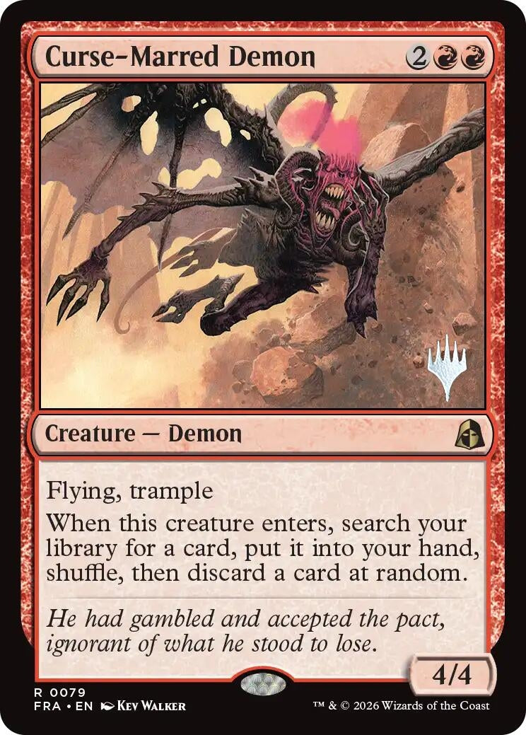 Image for Curse-Marred Demon (79) (PPFRA) - Magic: The Gathering