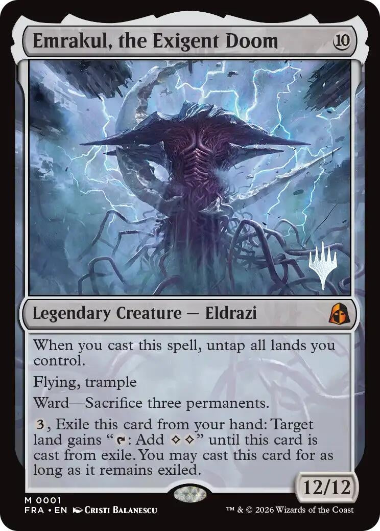 Emrakul, the Exigent Doom (1) (PPFRA)