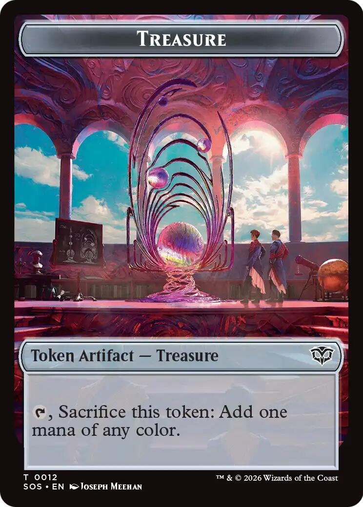 Treasure // Clue Token Double-Sided Token (12 // 14) (SOS)