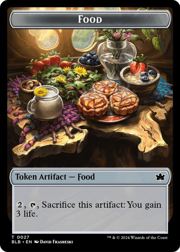 Food // Clue Token Double-Sided Token (27 // 14) (SOS)