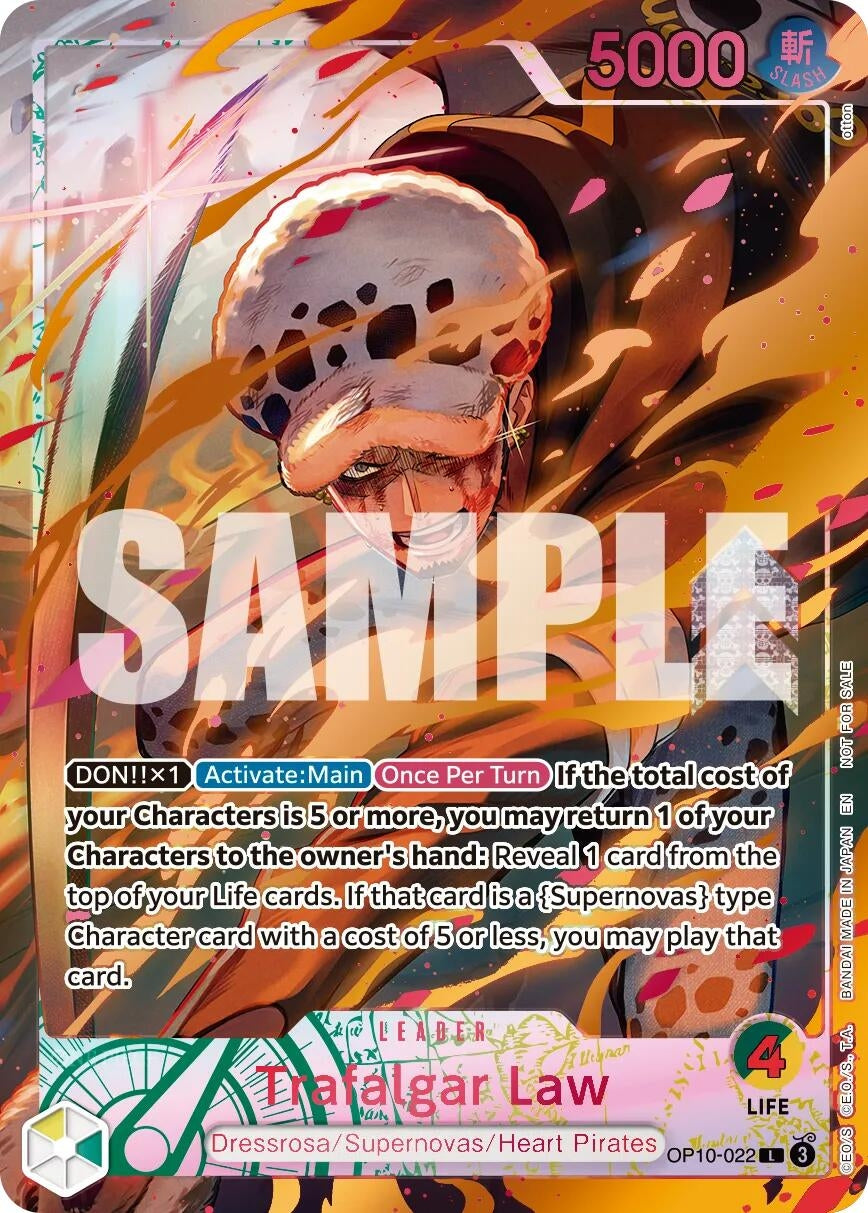 Trafalgar Law (Flame-Flame Fruit Coliseum) (OP10-022) (OP-PR)
