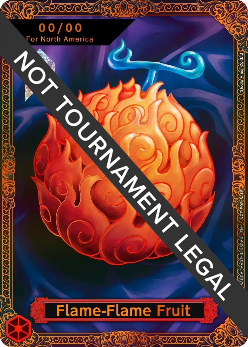 Flame-Flame Fruit Trophy Card (Flame-Flame Fruit Coliseum) (OP-PR)