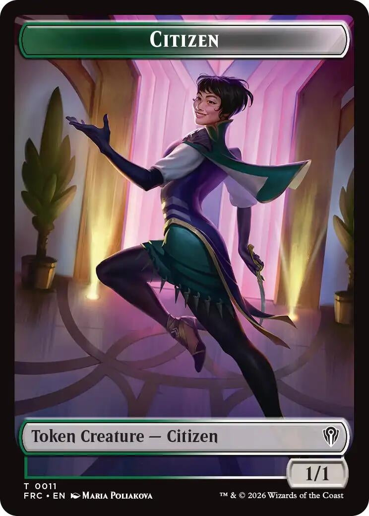 Citizen // The Monarch Double-Sided Token (11 // 17) (FRC)