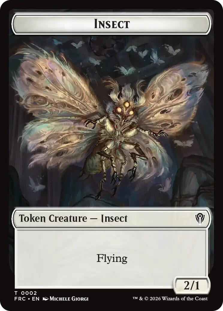 Insect // Rogue Double-Sided Token (2 // 7) (FRC)