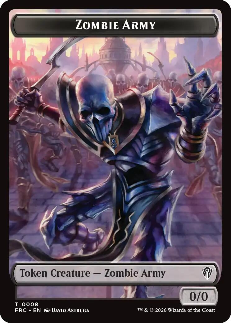 Zombie Army // Goblin Double-Sided Token (8 // 9) (FRC)