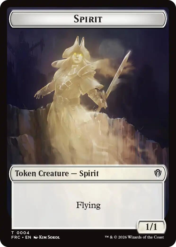 Spirit // Jace Double-Sided Token (4 // 5) (FRC)