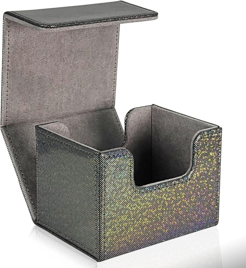 Dmoicols Trading Card Storage Box Leather Horizontal Deck Box