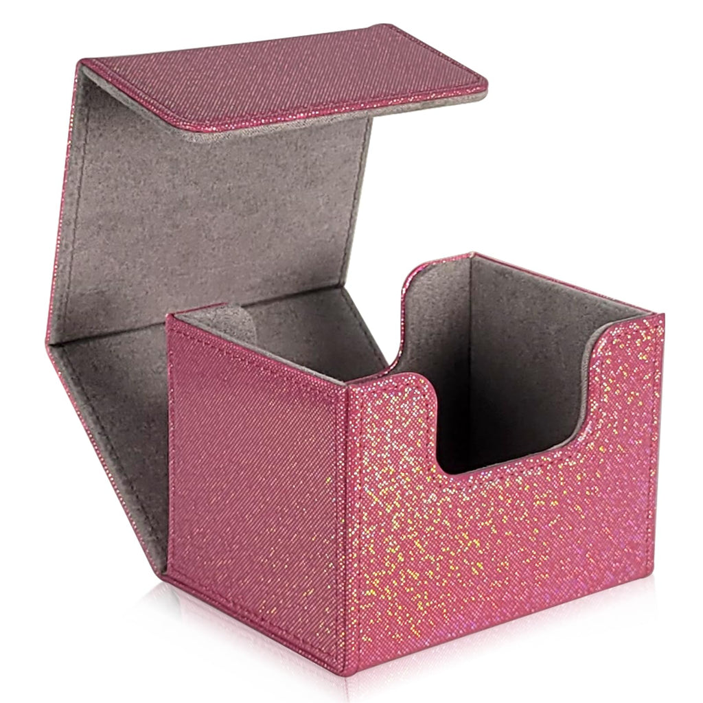 Dmoicols Trading Card Storage Box Leather Horizontal Deck Box