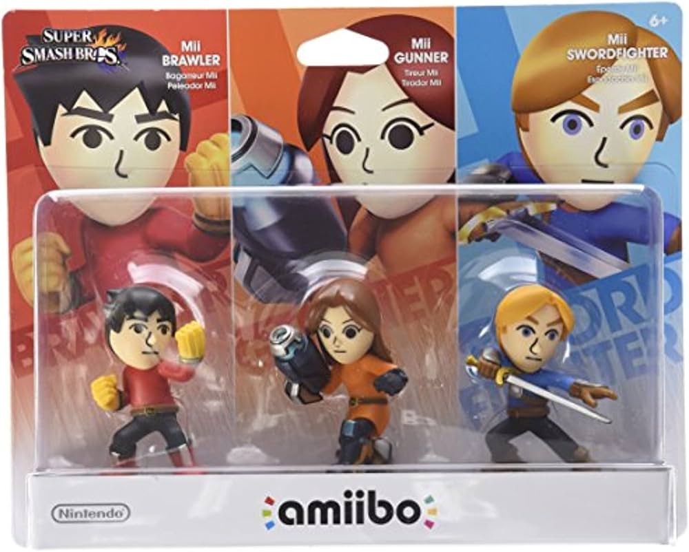 Super Smash Bros. Mii 3-pack - Brawler amiibo