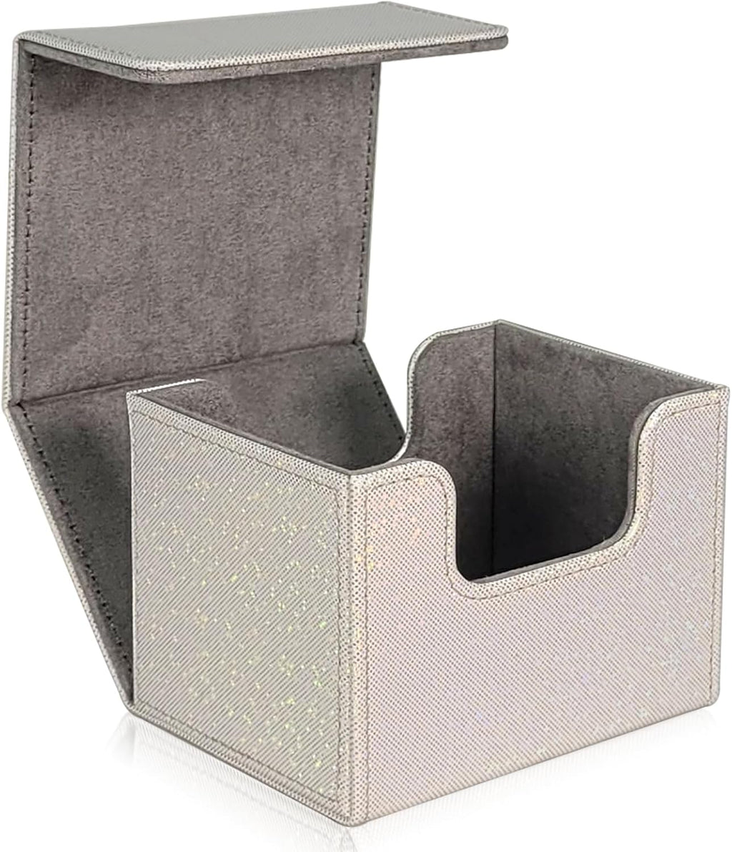 Dmoicols Trading Card Storage Box Leather Horizontal Deck Box