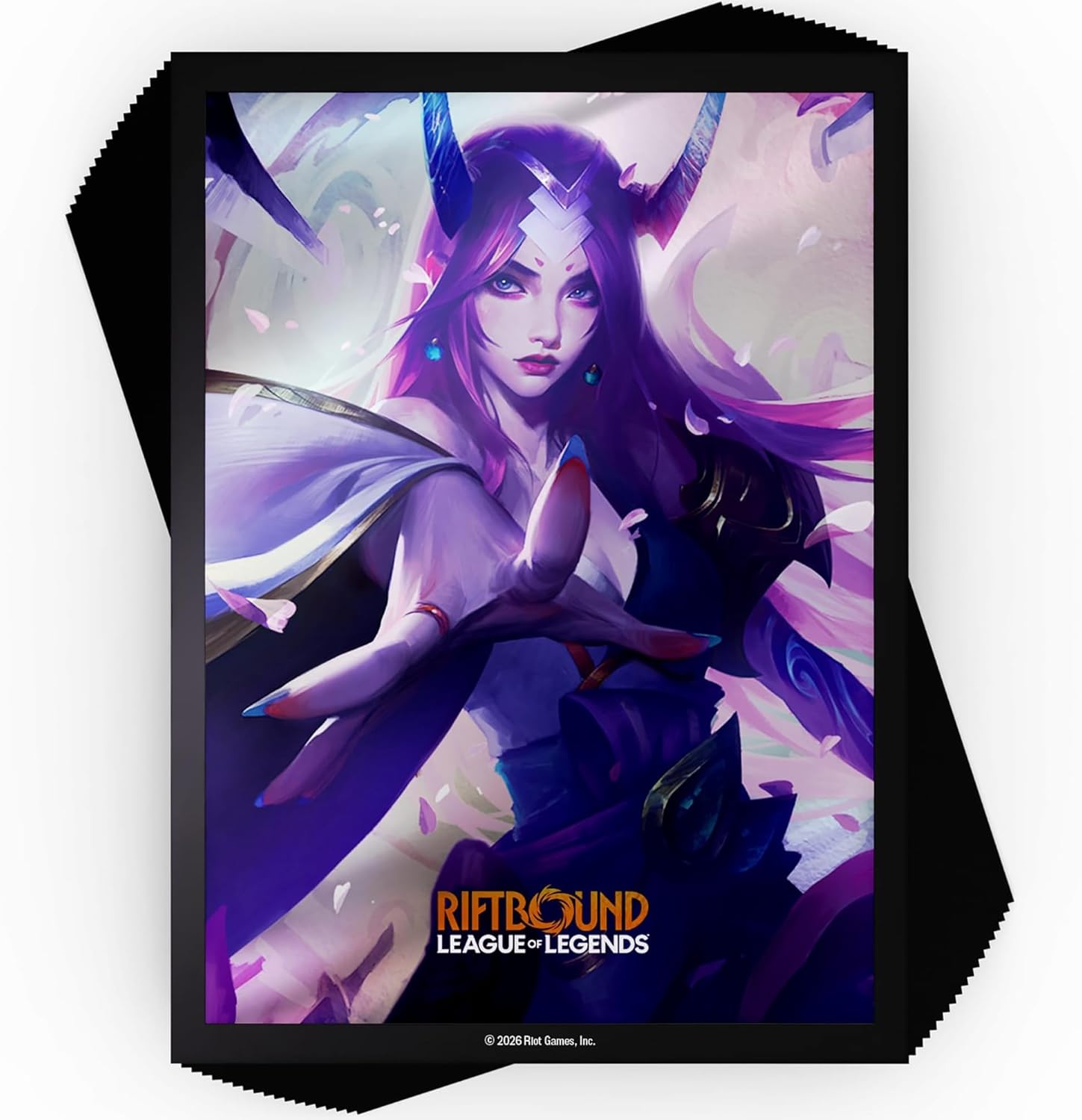 Riftbound: League of Legends - Art Sleeves: Irelia - 100ct Card Protectors, TCG Spiritforged Spirit Blossom, Character Art, Trading Game Accessory