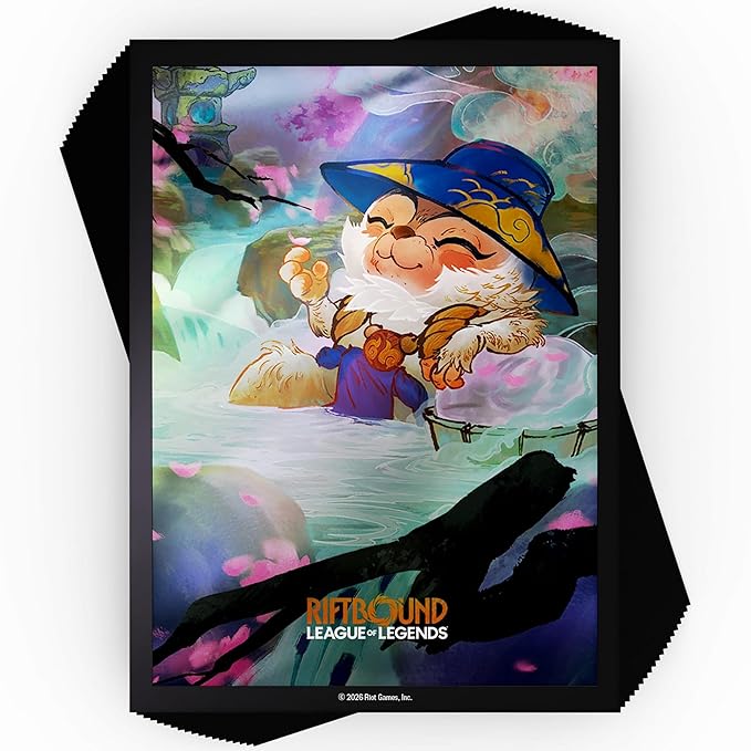 Riftbound: League of Legends - Art Sleeves: Teemo - 100ct Card Protectors, TCG Spiritforged Spirit Blossom, Character Art, Trading Game Accessory