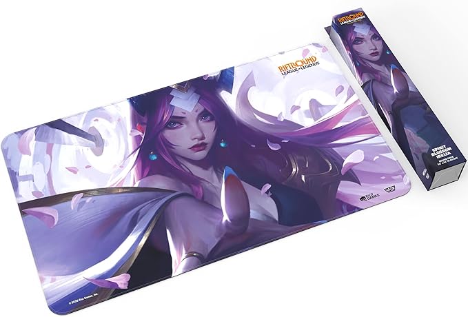 Riftbound: League of Legends - Playmat: Irelia -TCG Spiritforged Spirit Blossom, 24x14, Neoprene, Character Art, Tabletop Trading Card Game Accessory