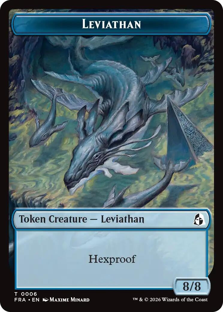 Leviathan // Beast Double-Sided Token (6 // 8) (FRA)
