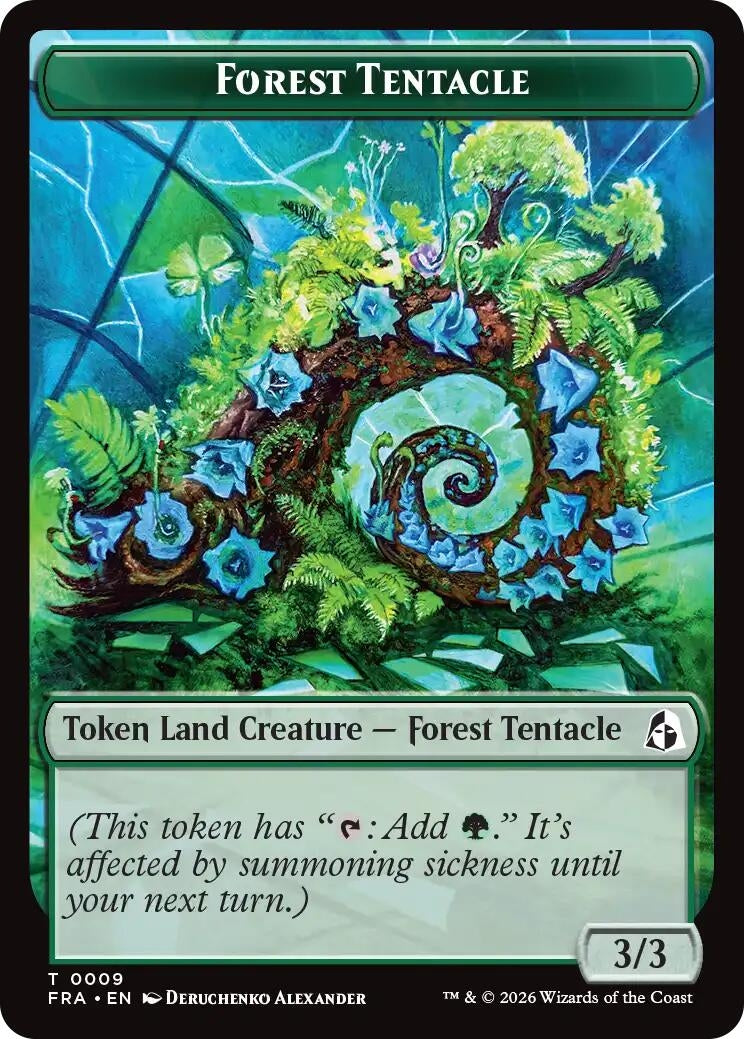 Forest Tentacle // Beast Double-Sided Token (9 // 8) (FRA)