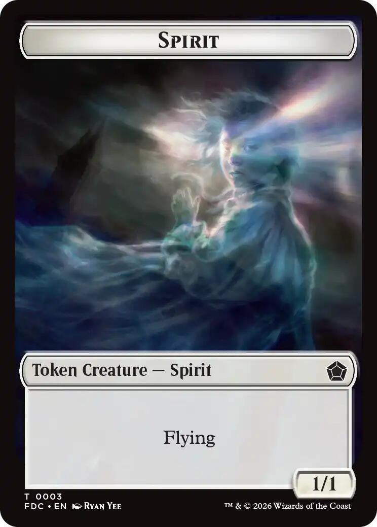 Spirit // Clue Double-Sided Token (3 // 13) (FDC)