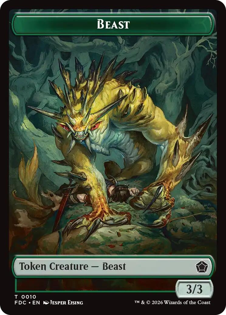 Beast // Phyrexian Beast Double-Sided Token (10 // 11) (FDC)