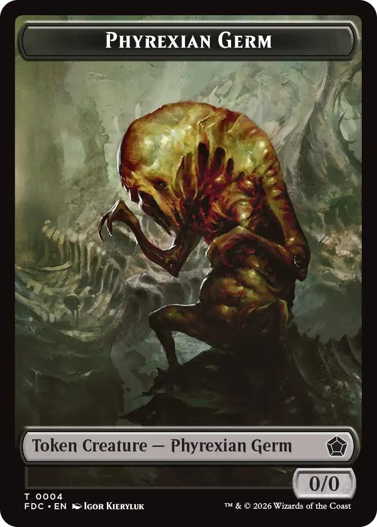 Phyrexian Germ // Phyrexian Beast Double-Sided Token (4 // 11) (FDC)