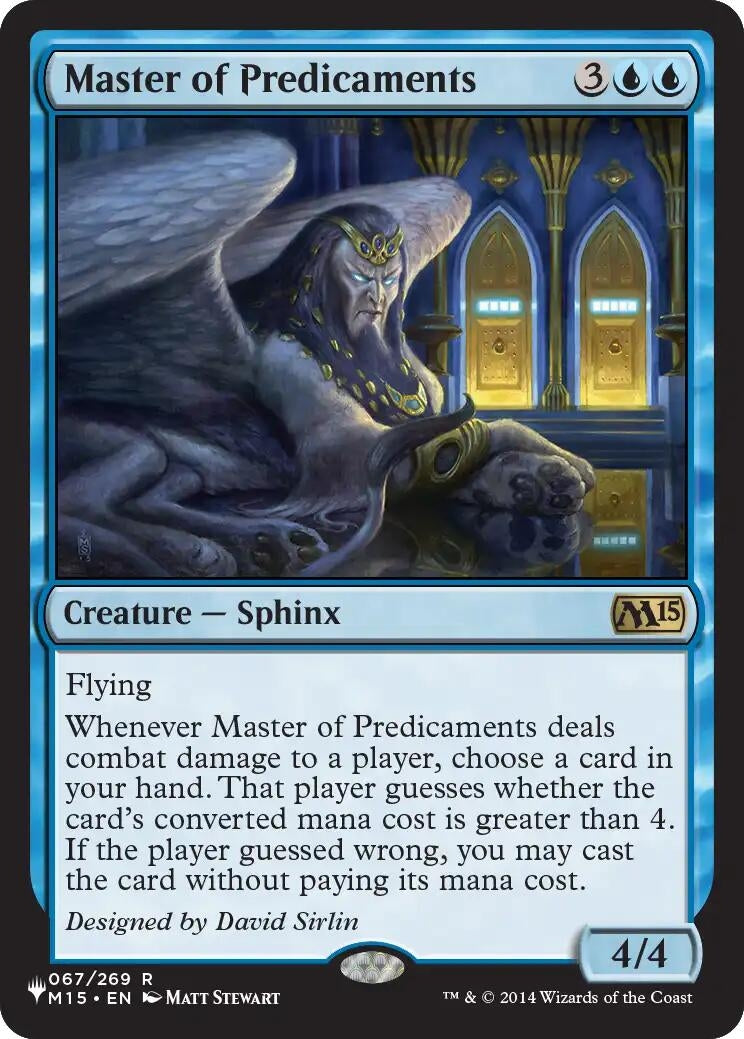 Master of Predicaments (67) (LIST)
