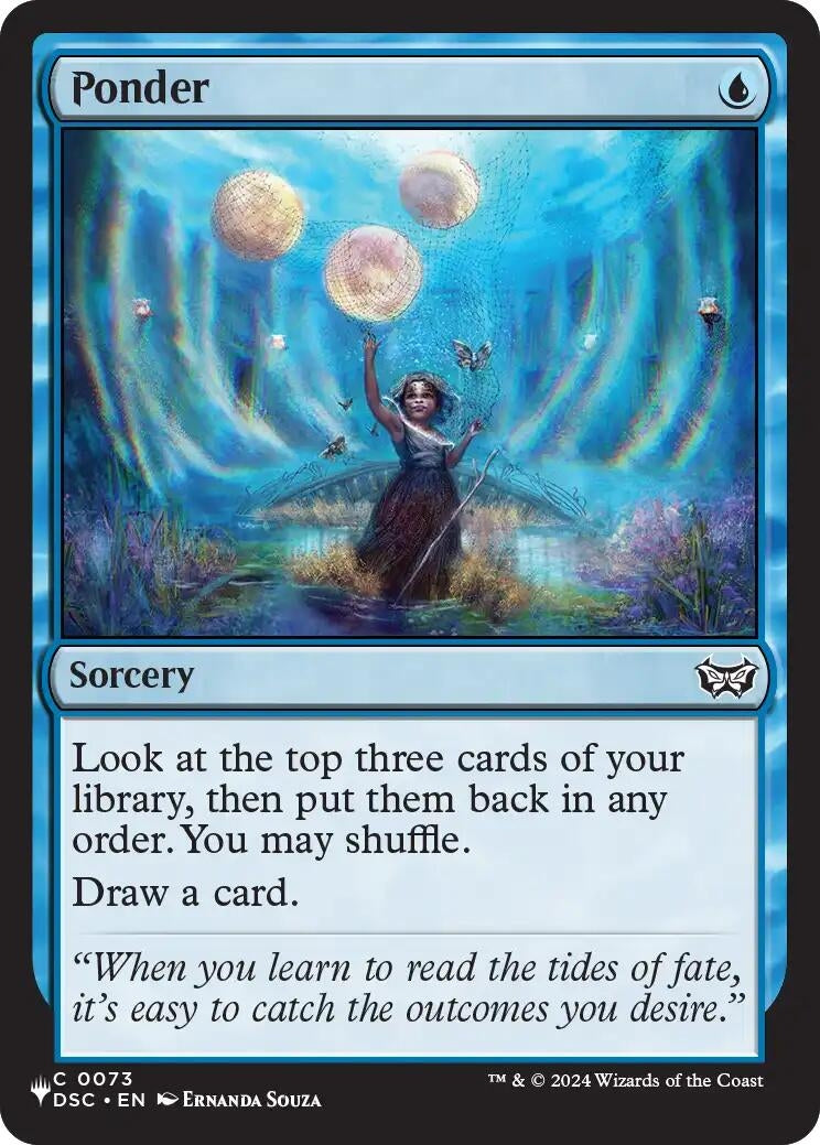 Image for Ponder (DSC) (73) (LIST) - Magic: The Gathering