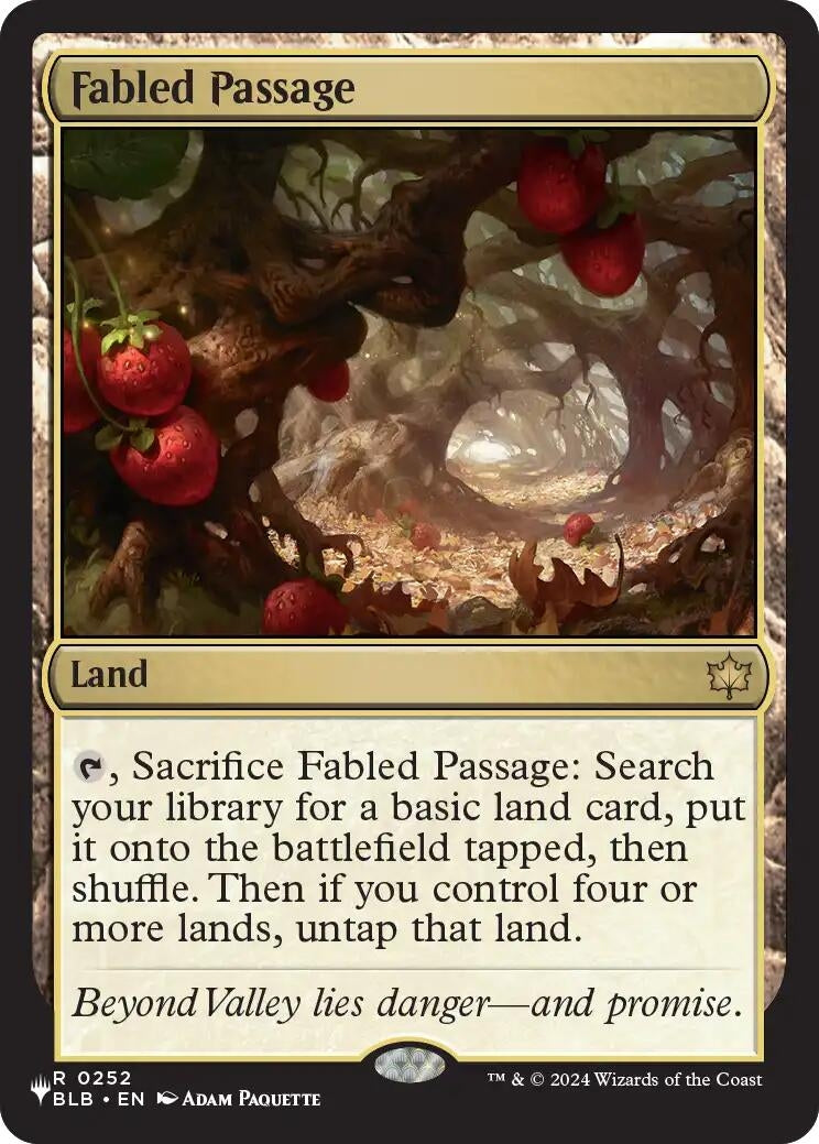 Image for Fabled Passage (BLB) (252) (LIST) - Magic: The Gathering