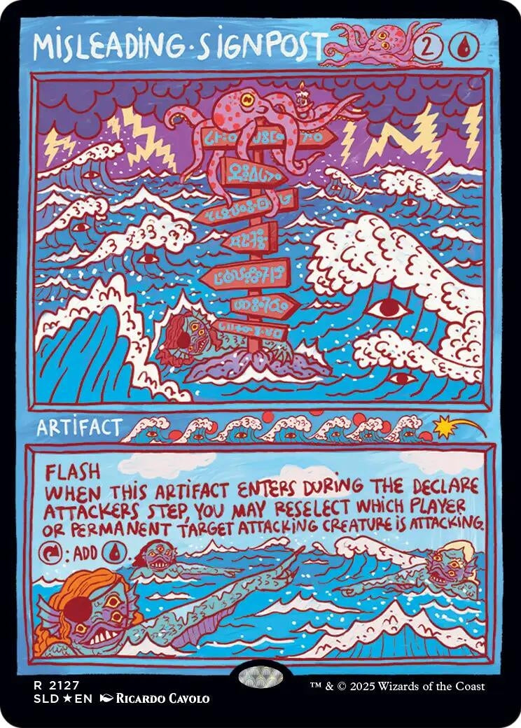 Image for Misleading Signpost (2127) (SLD) - Magic: The Gathering