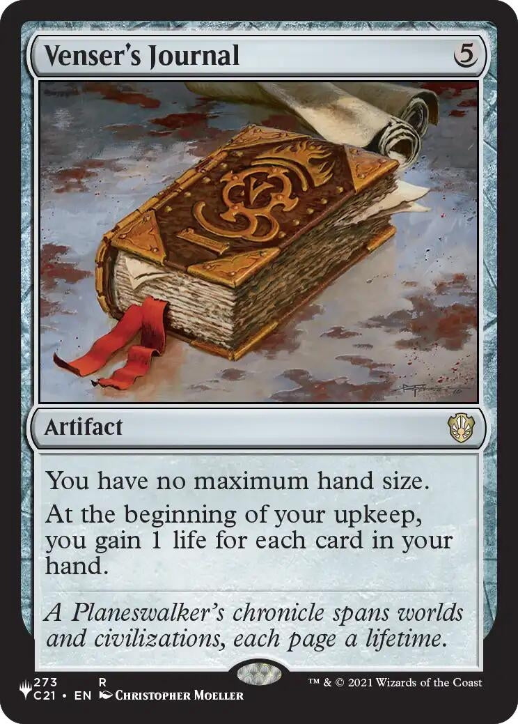 Image for Venser's Journal (273) (LIST) - Magic: The Gathering