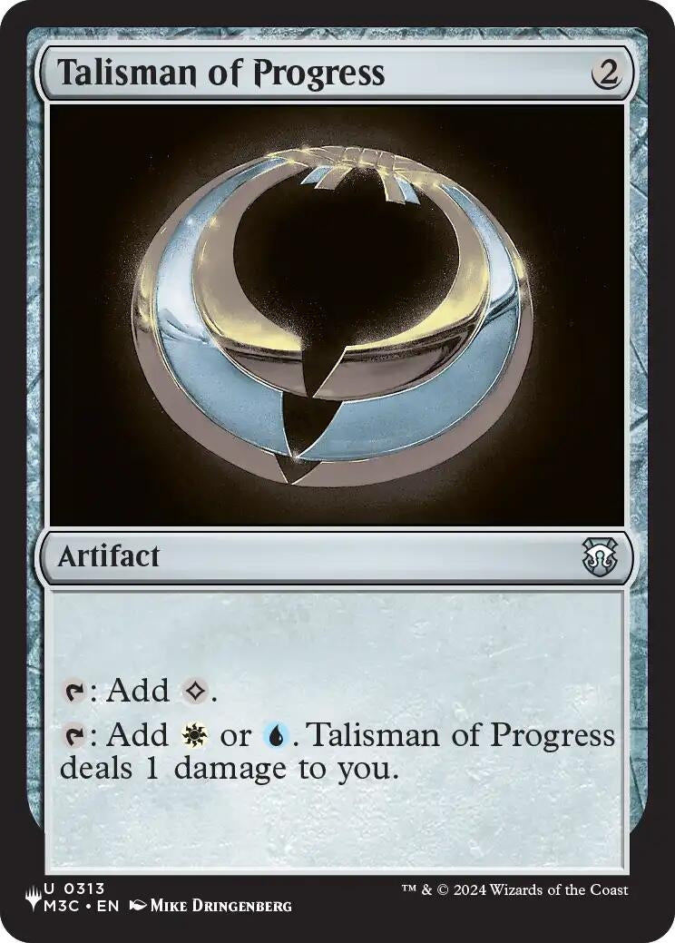 Talisman of Progress (313) (LIST)