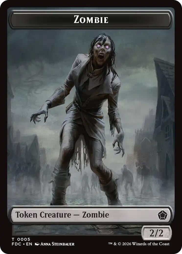 Zombie // The Monarch Double-Sided Token (5 // 17) (FDC)