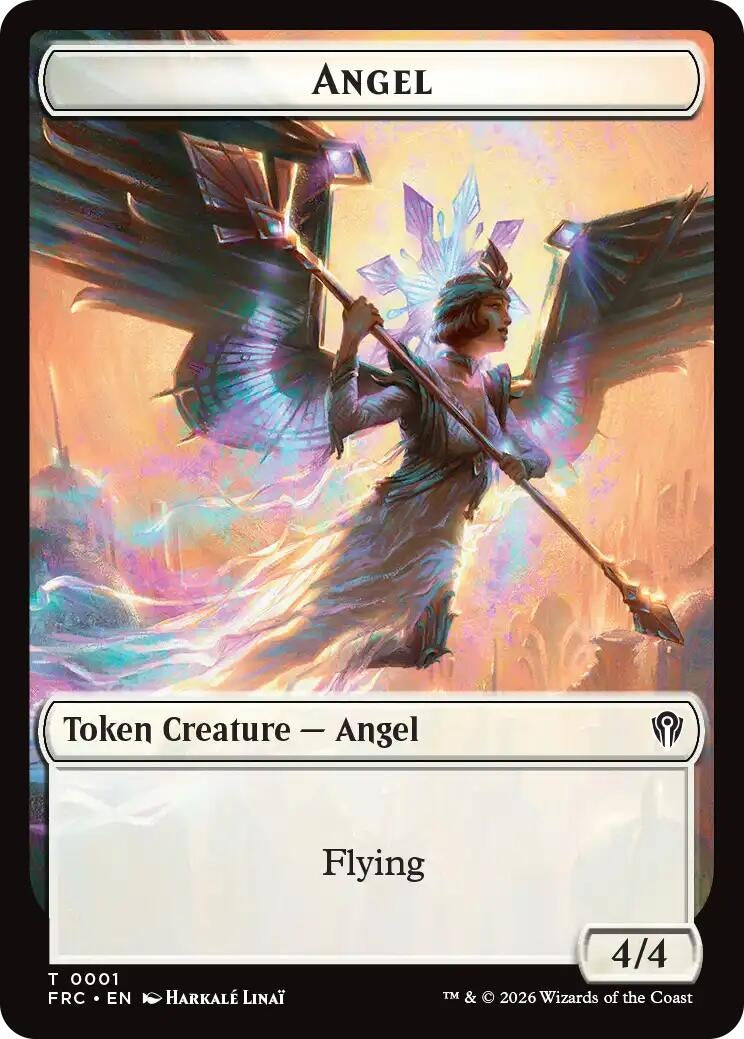 Angel // Myr Double-Sided Token (1 // 15) (FRC)