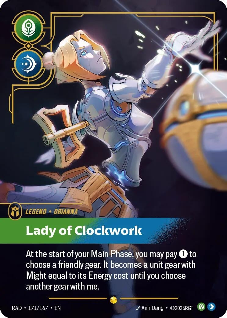 Orianna, Lady of Clockwork (Overnumbered) (171/167) (RAD)