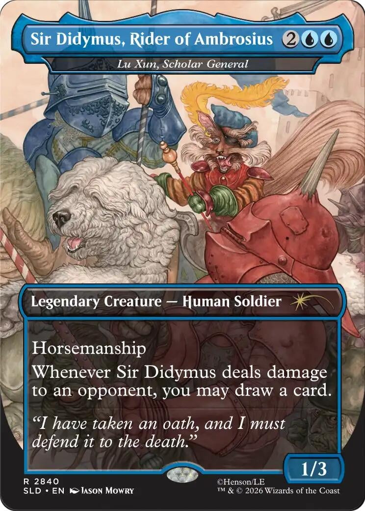 Sir Didymus, Rider of Ambrosius - Lu Xun, Scholar General (2840) (SLD)