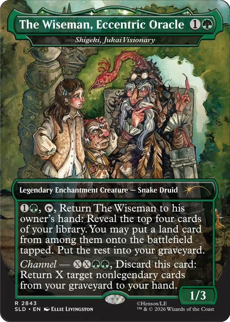 Image for The Wiseman, Eccentric Oracle - Shigeki, Jukai Visionary (2843) (SLD) - Magic: The Gathering
