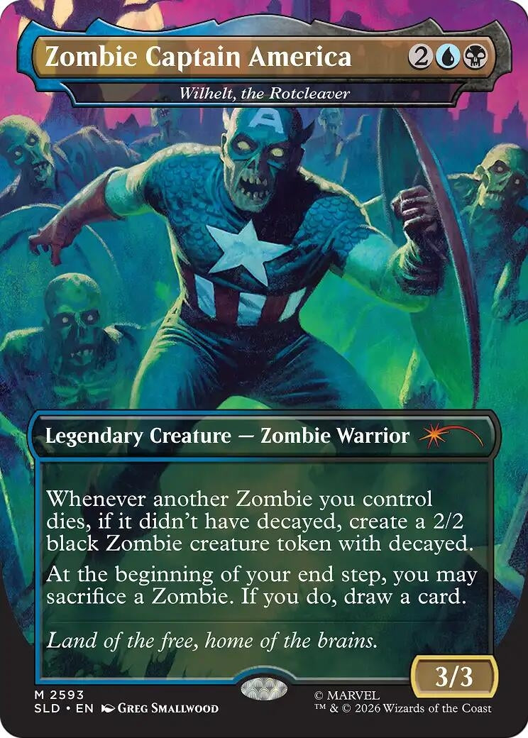 Zombie Captain America - Wilhelt, the Rotcleaver (2593) (SLD)