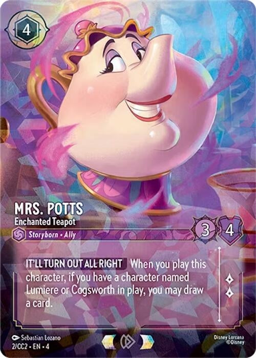 Mrs. Potts - Enchanted Teapot (2) (DLPC)